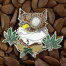 BHO Pins Owl On Mariguana Pin Silver