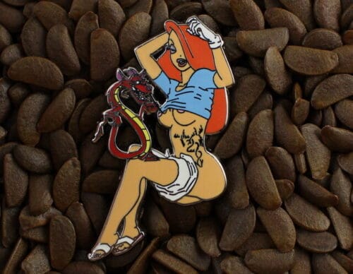 Jessica Rabbit Pins Fantasy Pin Dragon And Girl With Dragon Tattoo Badge