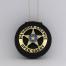 Open Carry Permit Handgun License Metal Badge 2 1/4 Inch & Leather Holder