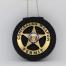 Concealed Weapon Permit Emblem Security Metal Badge 2 1/4 Inch & Holder