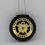 Old West Style Auto Repossession Agent Metal Badge & Holder