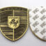 Porsche Crest Metal Enamel Car Emblem 3 Inch Tall Sticker