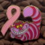 Pink Ribbon Pins Cheshire Cat Pin