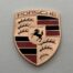 Porsche Crest 3 Inch Metal Enamel Car Emblem Sticker 2023 Edition
