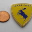 VOLVO Metal Car Emblem Sticker Prancing Moose 1 1/2 inch NB